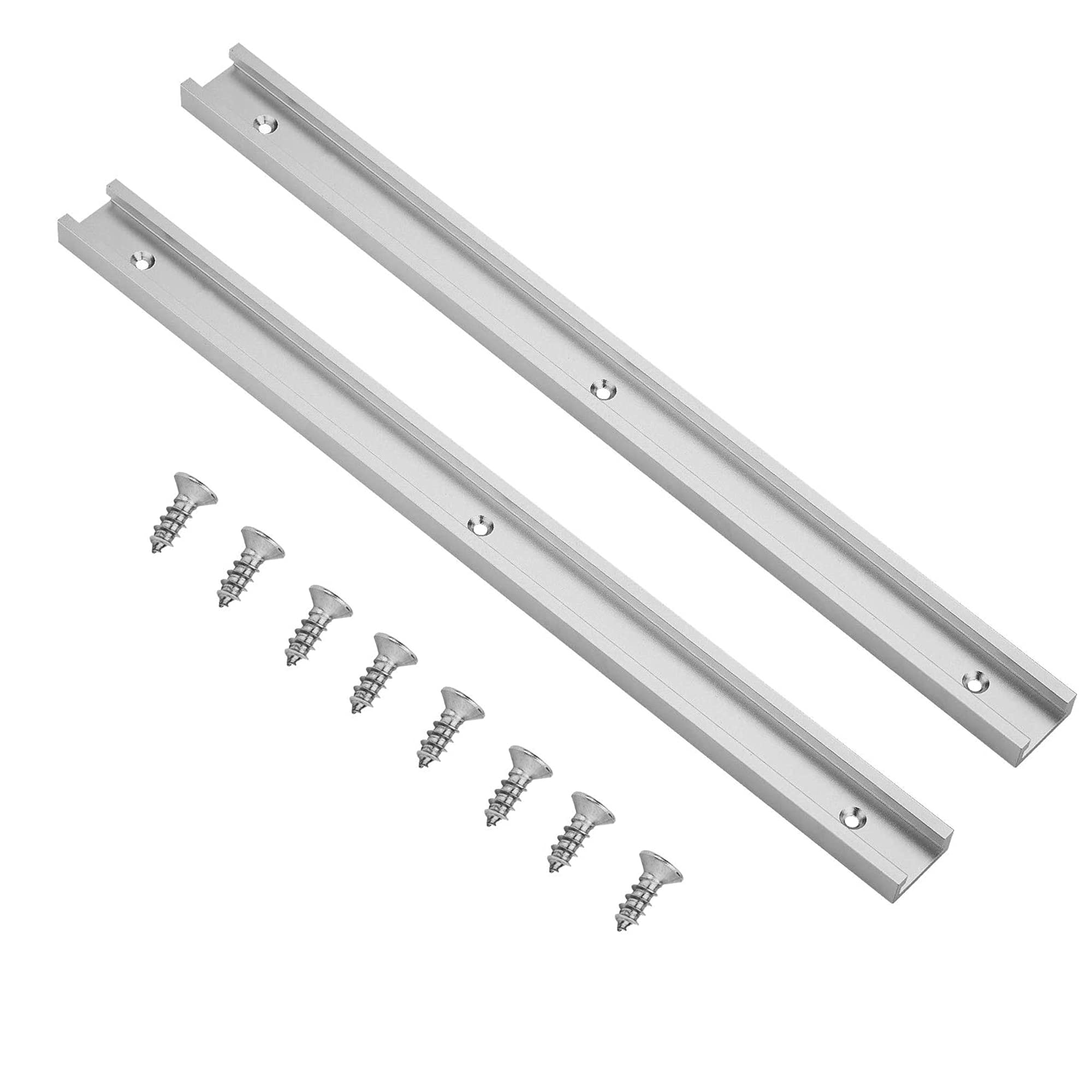 Binario A T In Alluminio Per Sega Da Banco - 2 Pezzi Con Cursori M8 | Falegnameria