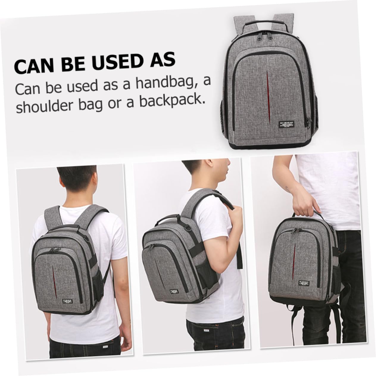 Zaino per Fotocamera Oxford, Comode Spalline per Uso Esterno, Borsa Portaaccessori per Viaggio e Fotografia