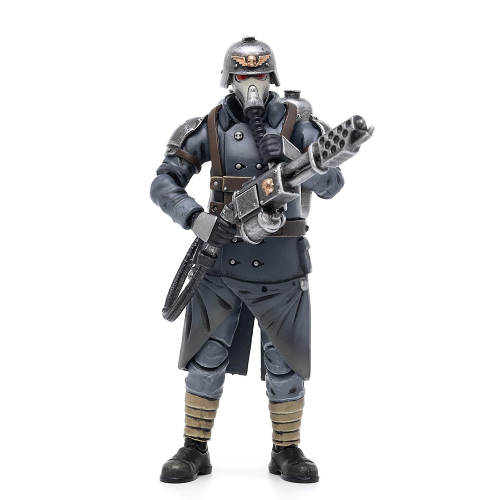 GWTCTOY JoyToy 40K Genuine License 1:18 Action Figure, Astra Militarum Death Korps of Krieg Veteran Squad Guardsman with Flamer
