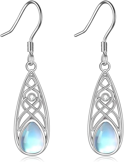 Sterling Silver Vintage Drop Flower Dangle Filigree Earrings Jewellery Gifts for Women