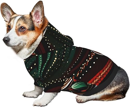 Miniatura 6 de Green Coffee Chic 3D Dog Hoodies for Small Pets A Cozy Costume for Stylish Puppy Cosplay Delight XXL