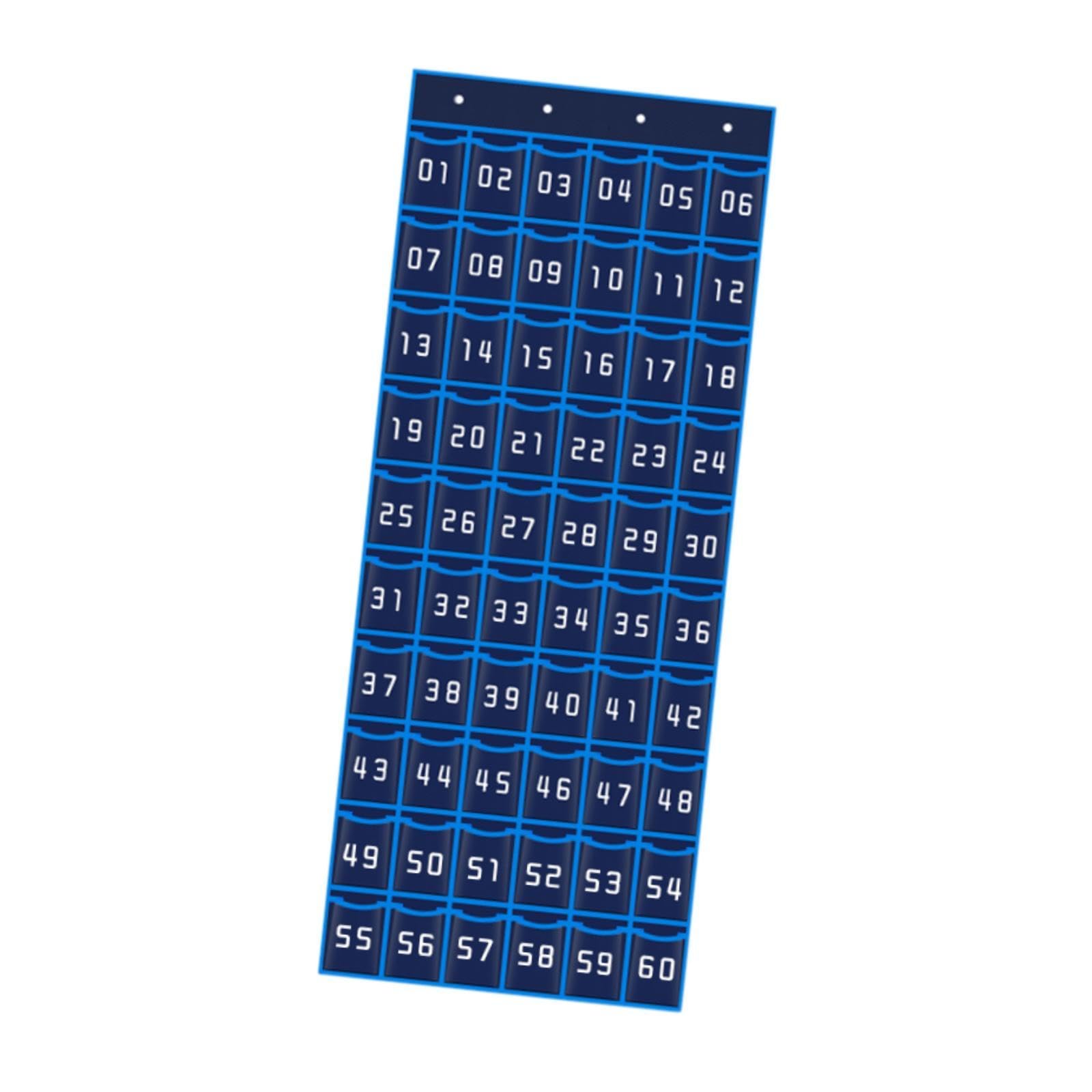 Organizador Colgante Soporte para Teléfonos Estuche para Calculadoras Organizador de Joyas Bolsa de Almacenamiento de Tela Adecuado para Estudiantes, 60 Cuadrículas