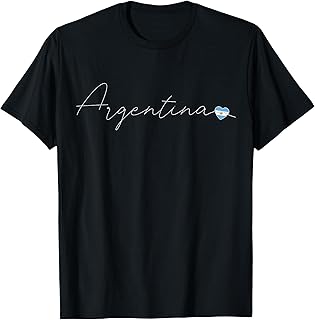 Argentina Simple Love Argentinian Flag Heart on Argentina T-Shirt