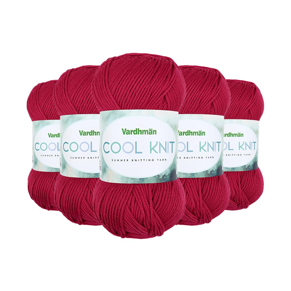 Cool Knit Yarn - Lightweight Pink Poly Viscose -19