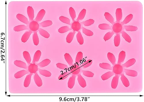 Miniatura 2 de Moldes de silicona de flores Molde de pastel de fondant de flores para decoración de pasteles de flores, decoración de cupcakes, caramelo de