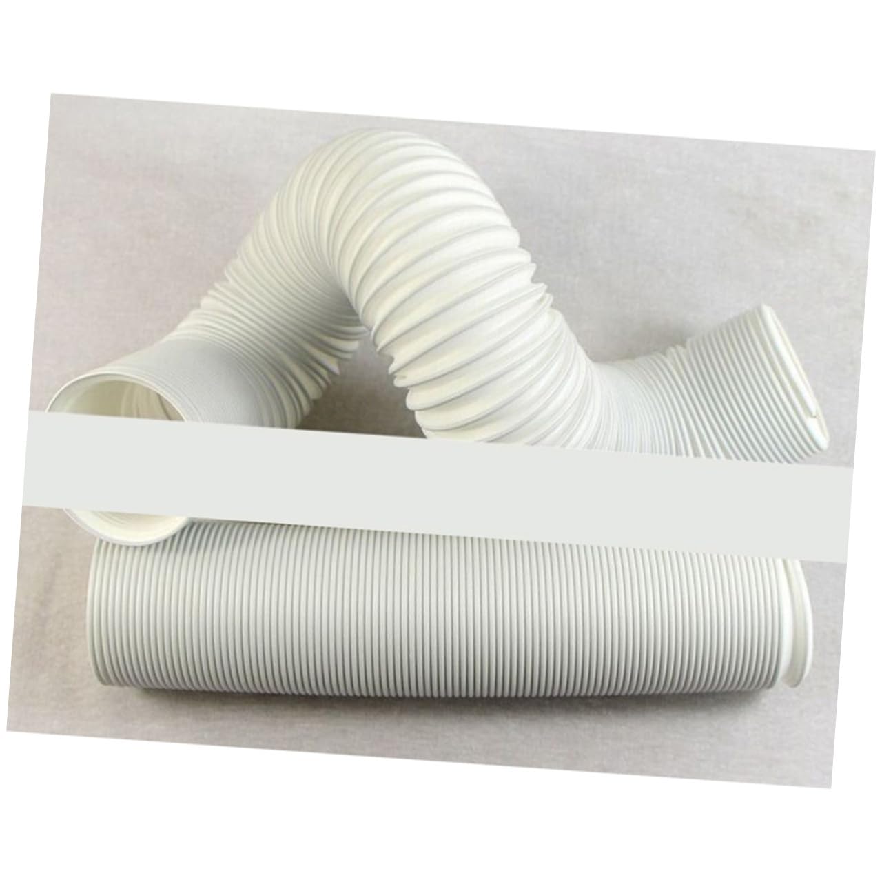 Tubo di Scarico per Climatizzatore Portatile Extra lungo 2 M | Bianco in Plastico, Flessibile ed Estendibile, Vacanze Estive, 1 Pezzo
