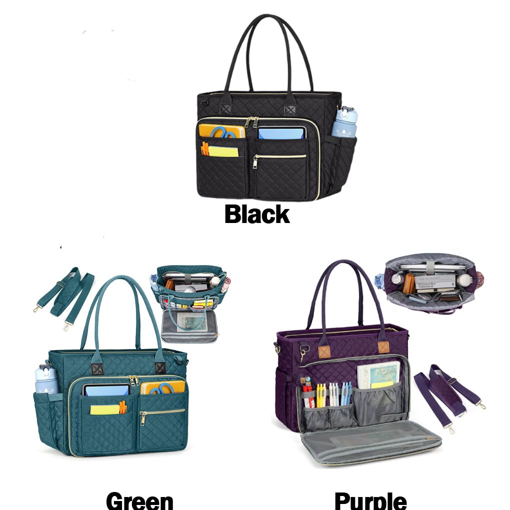 IOIUSKKU Bolso de trabajo de moda para profesor, grande, para portátil, con múltiples bolsillos, aislante, interior para mujer (cm)