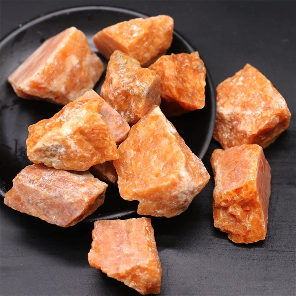 Piedra Solar Natural en Bruto, Cristal de Cuarzo, espécimen en Bruto Irregular, Piedra aromática, decoración Coleccionable, decoración Natural decoración hogareña(Size:50g)