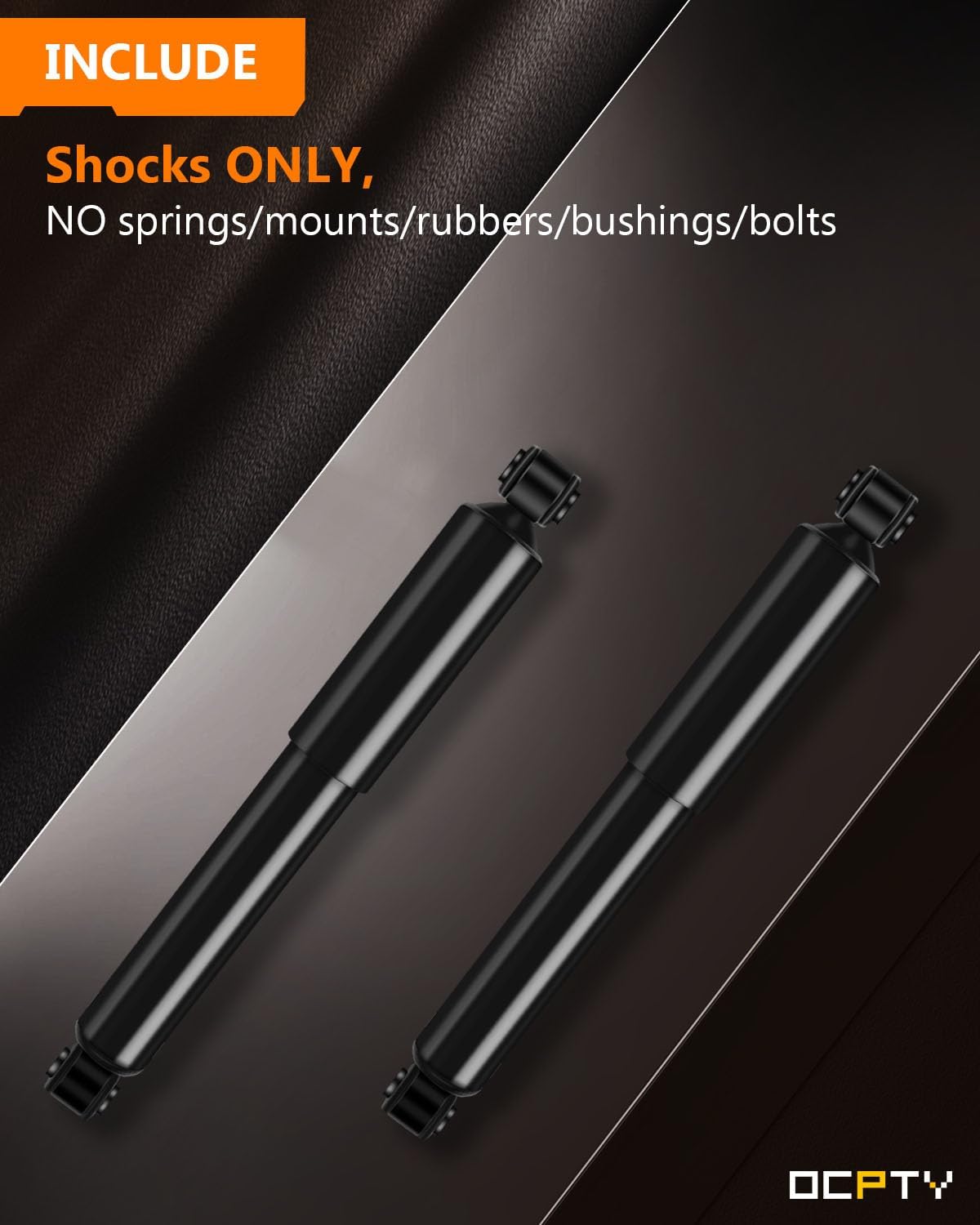 344080 37123 Rear Shocks Struts for Dodge, OCPTY Shock Absorbers Fits 1984-85 90-2007 for Chrysler Grand Voyager/Town Country,1989-2007 for Dodge Grand Caravan,88-2000 for Plymouth Grand Voyager-2pcs