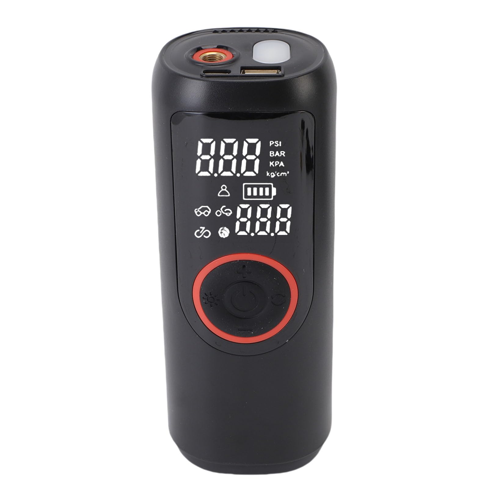 Bezprzewodowa Pompka do Opon, Samochodowa Pompka do Opon 150 Psi ze światłem LED i Cyfrowym Wyświetlaczem Funkcja Automatycznego Wyłączania, Inteligentne Akcesoria Samochodowe do Rowerów
