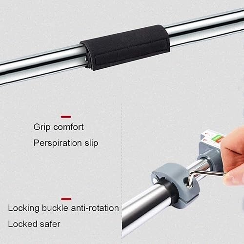 Miniatura 3 de Tire hacia arriba el equipo horizontal de la aptitud de la barra antideslizante y anti floja de la barra horizontal en el equipo de la aptitud