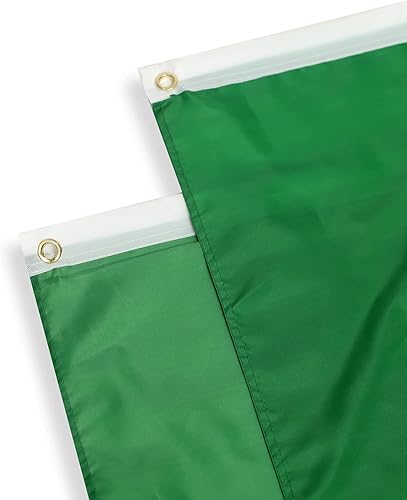 Miniatura 3 de Bandera nigeriana plisada de Nigeria de 3 x 6 pies, 2 banderas plisadas de Nigeria para interiores y exteriores, decoración de porche delantero,