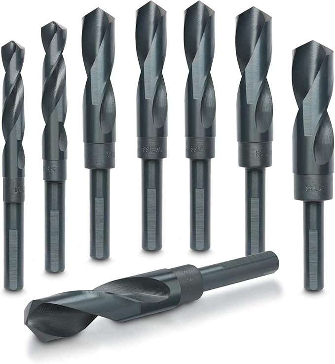 HILTEX 10005 Jumbo Silver & Deming Drill Bit Set, 8 Piece