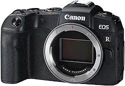 Canon Câmera Digital Mirrorless EOS RP (apenas corpo) Preta 26.2 MP Full Frame (35 mm) Wi-Fi e Bluetooth 5 Frames por Segundo 45 Pontos de Foco Híbrido 1080p
