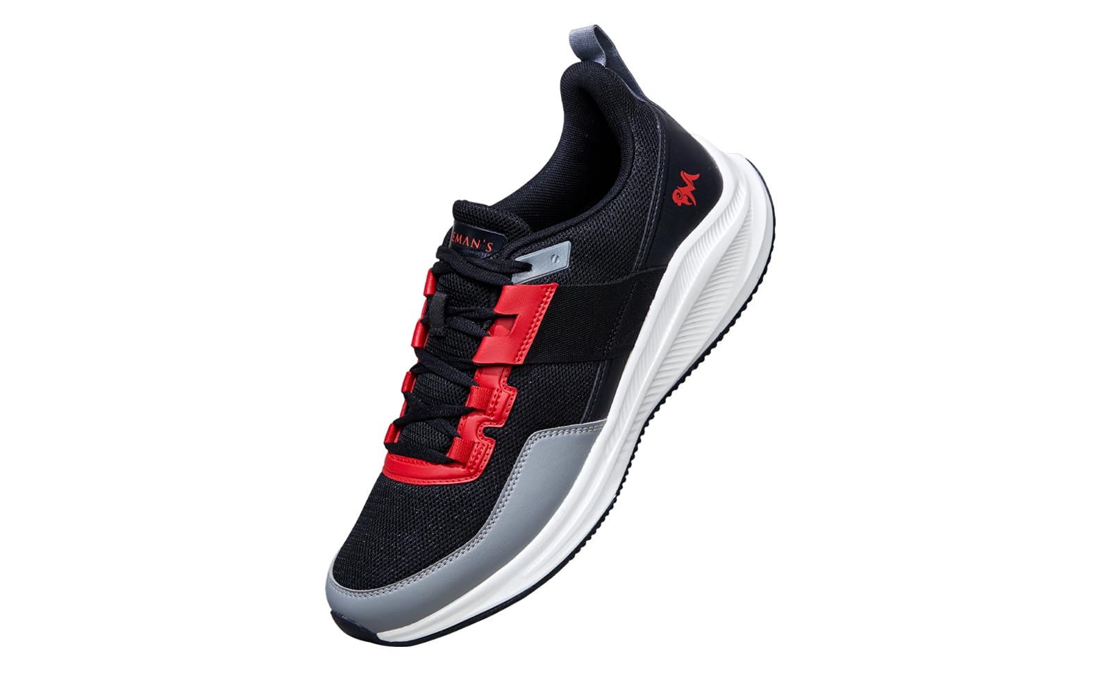 Neemans The Exuberants Sneakers for Men | Comfortable and Flexible | Casual Shoes for Men | Stylish and Trendy | Walking, Running, Gyming Sneakers | EVA Sole Mens Sneakers | Black Red, UK6 (B0CXJ3H5LV) Amazon Price History, Amazon Price Tracker