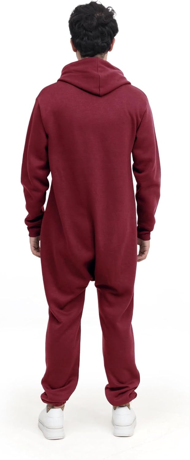 Adult Onesie Pajama for Men & Women | One Piece Hooded Jumpsuit, Ultra Soft Fleece | Loungewear, Sportwear - Image 2