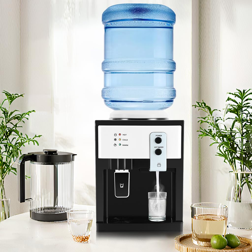Dispensador de agua 575 W caliente/fría 220 V HS-09 blanco 4,5-18,9 L
