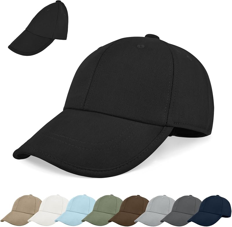 Baseball Cap Men Women Golf Baseball Hat Plain Cap Adjustable Classic Low Profile Cotton Hat for Running Workouts