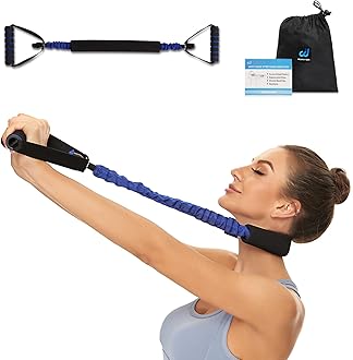 Neck Stretcher Exerciser, Cervical Traction Device for Neck Pain Relief and Cervical Spine Alignment. Portable Neck Traction Exerciser for Home/Office, Neck and Shoulder Relaxer. (20-25 Pounds)
