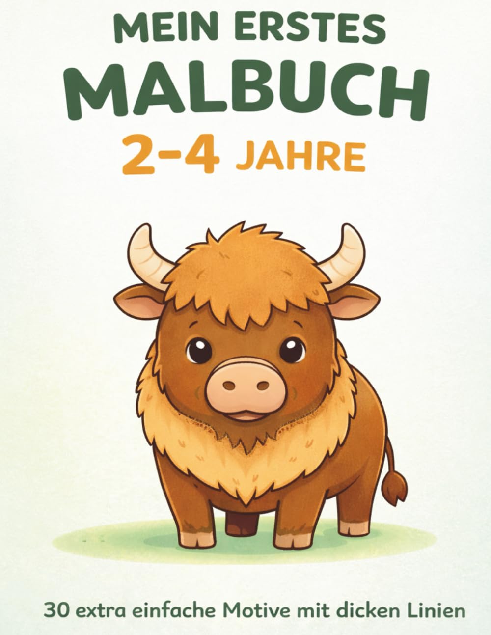 Mein erstes Malbuch für Kleinkinder (2–4 Jahre): Waldtiere – 30 extra einfache Motive mit dicken Linien | Perfekt für kleine Anfänger