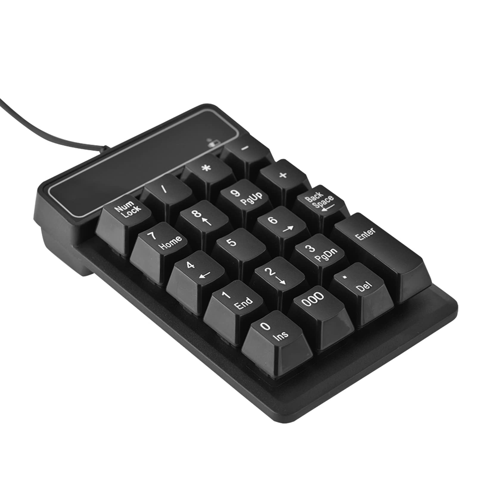 Diyeeni Numeric Keypad USB High Sensitivity Wired Numeric Keypad with Antiskid Design,Mechanical Numeric Keyboard Suitable for Notebook, PC or Desktop Computers-image-21