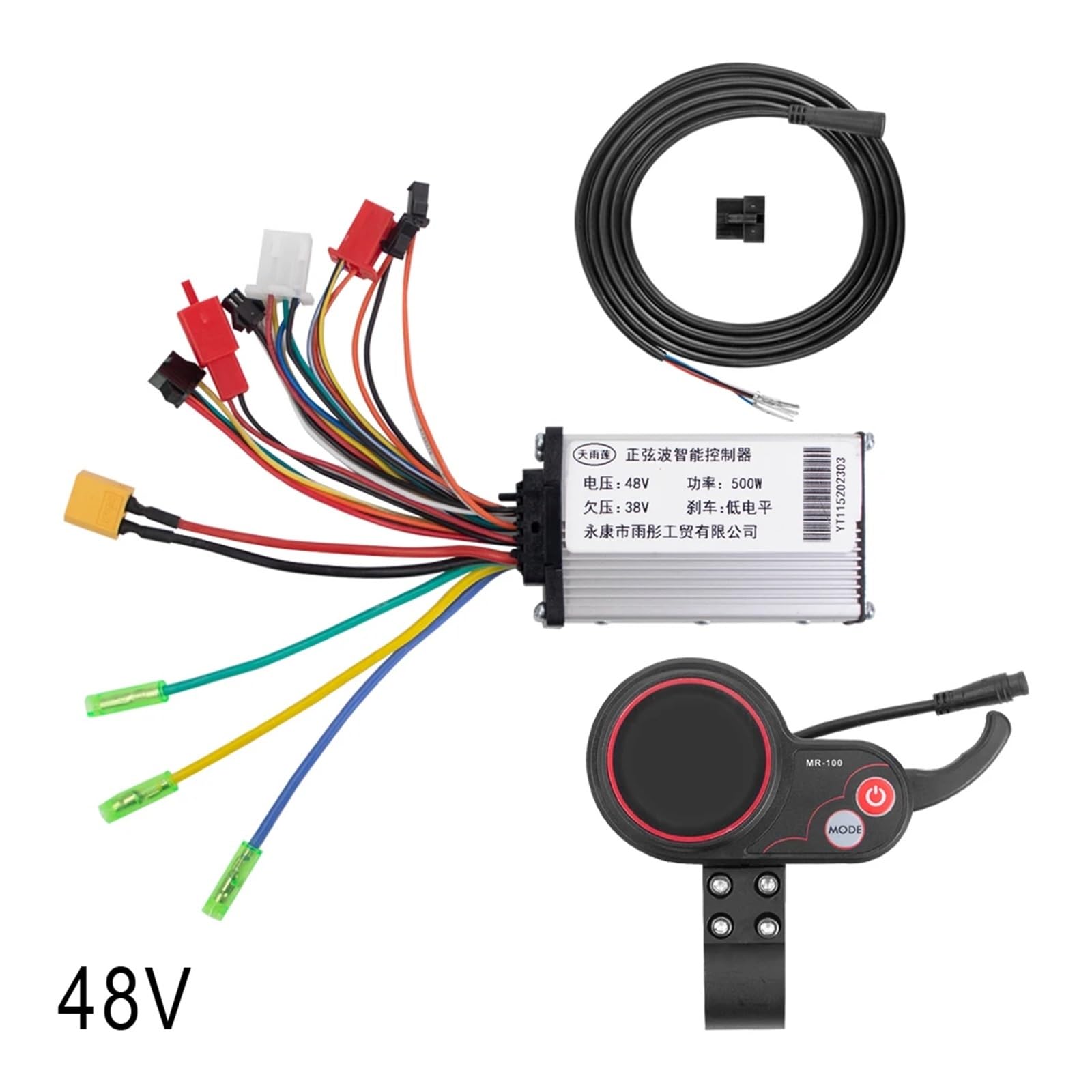Kit cavo controller cruscotto 36V 48V 500W Controller MR-100 Display LCD, for Kugoo, for accessori scooter elettrico M4 Cruscotto per scooter elettrico(48V)