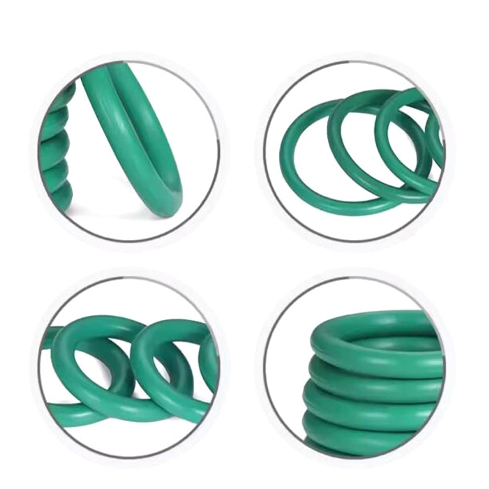 Juntas Tóricas FKM Verde 545x532x6,5mm - Caucho Fluorado Resistente a Aceite, Combustibles y Altas Temperaturas - Ideal para Automoción, Fontanería, Válvulas y Reparaciones - Paquete de 1 Unidades