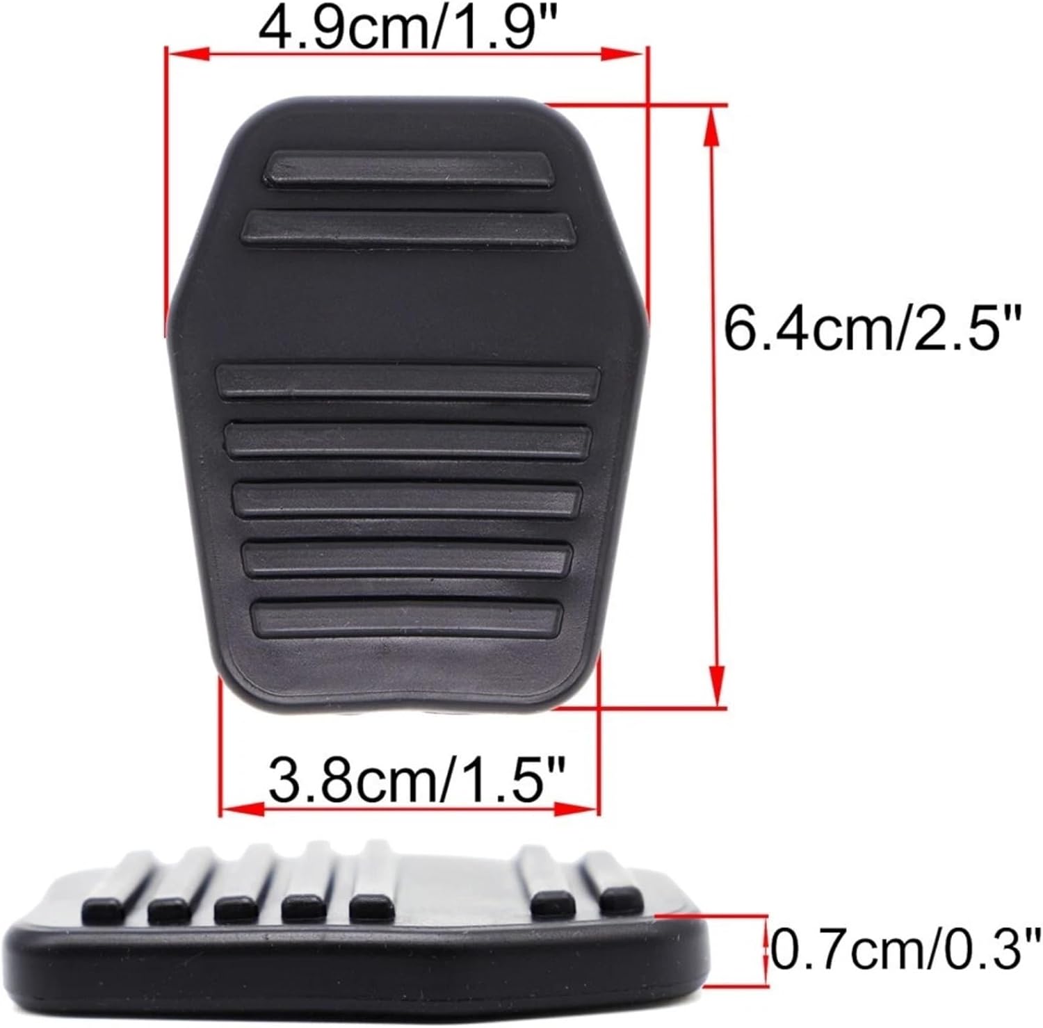Brake Clutch Pedal Pads Cover for 2001-2012