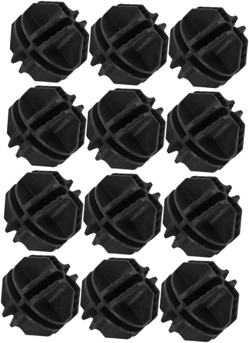 KOMBIUDA 12pcs Rabbit Cage Wire Connectors Plastic Closet Connector for Shelf Assemble Pet Cage Fixing