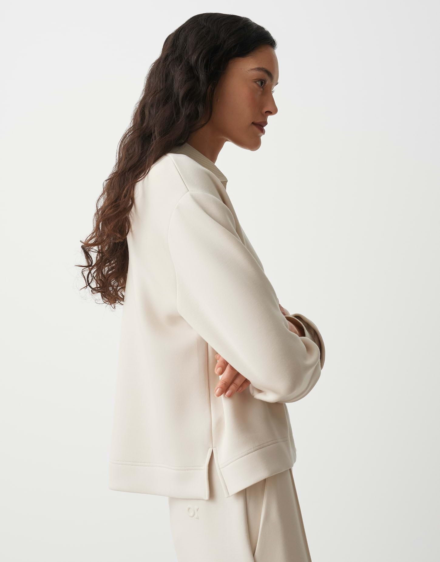 OPUS Damen Sweatshirt | GYHA Regular Sweatshirt im weichen Viskose Mix