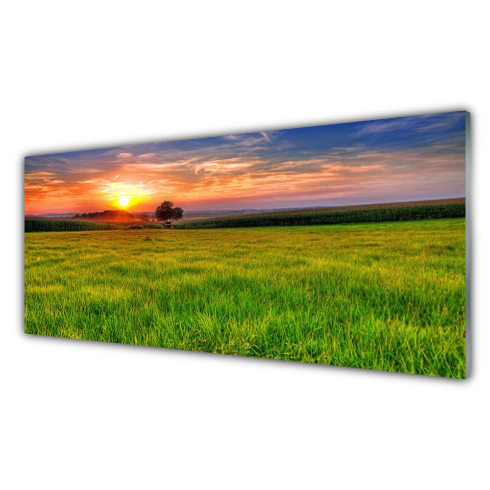 Impression sur Verre Trempé Tulup Anti-Rayures Tableau Mural Lumineux