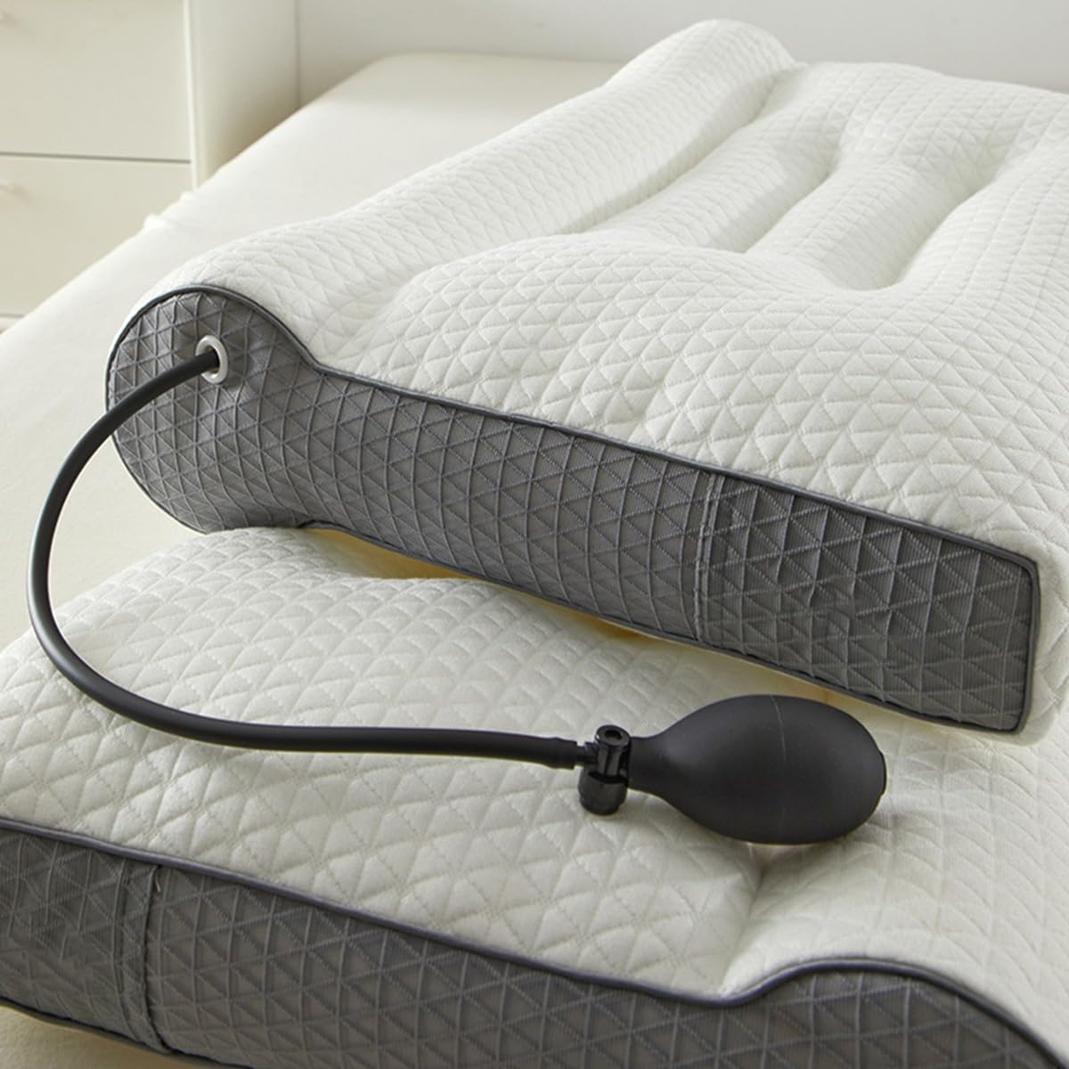 Almohada Cervical de Tracción Inflable con Firmeza Cilíndrica Ajustable. Núcleo de la Almohada de Tracción Cervical.