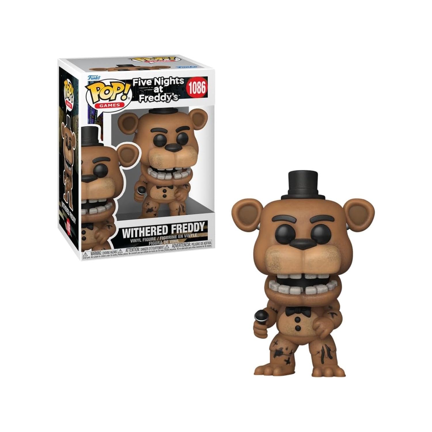 Candide, Boneco, Funko POP! Withered Freddy, Five Nights at
