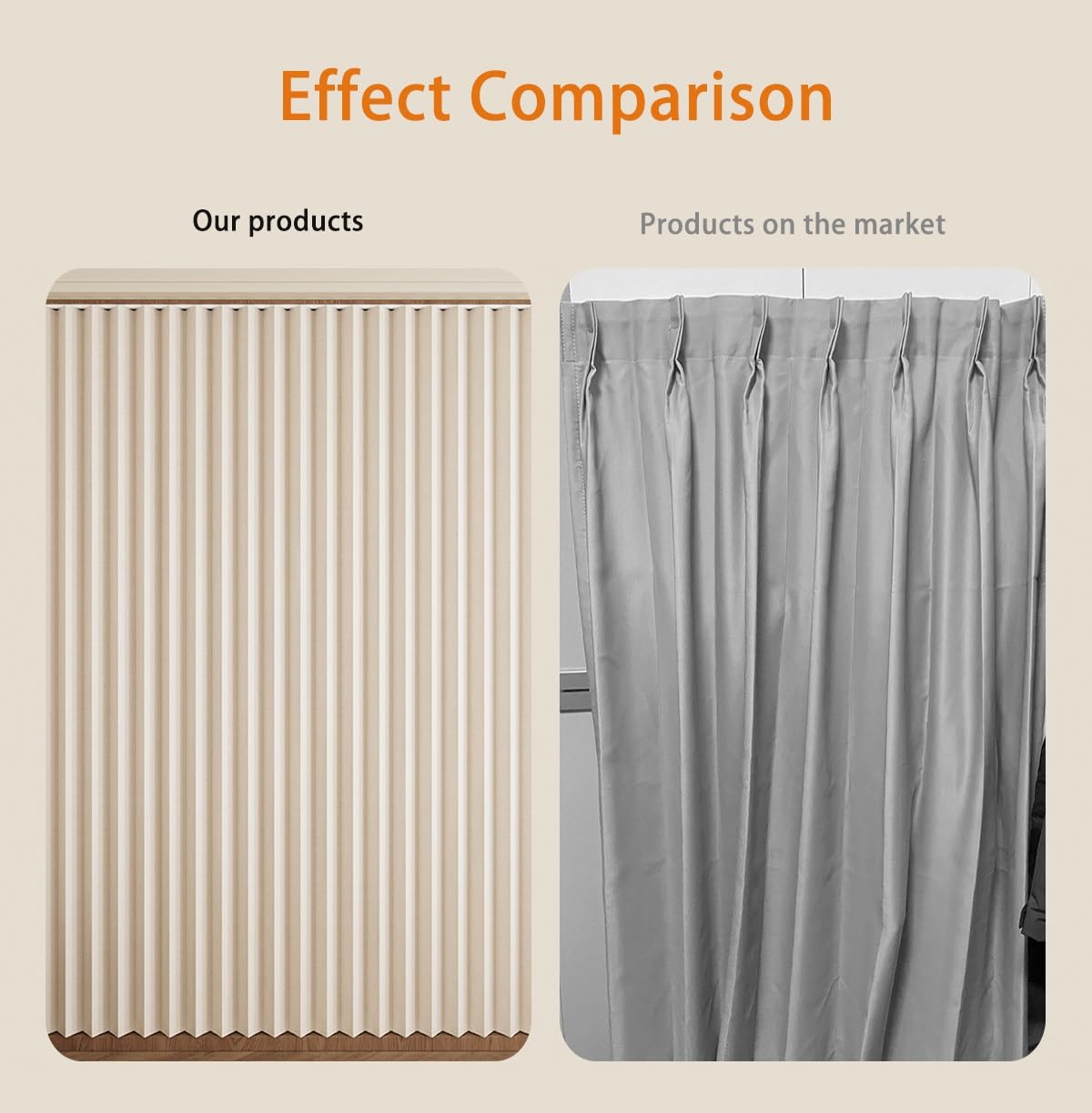Tenda per Scaffale Magnetiche Piega, Tenda per Cabina Armadio Oscurante Antipolvere Privacy per Bagno Scarpiera Libreria con Binario Silenzioso Autoadesivo(Beige,W 90cm x H 200cm)
