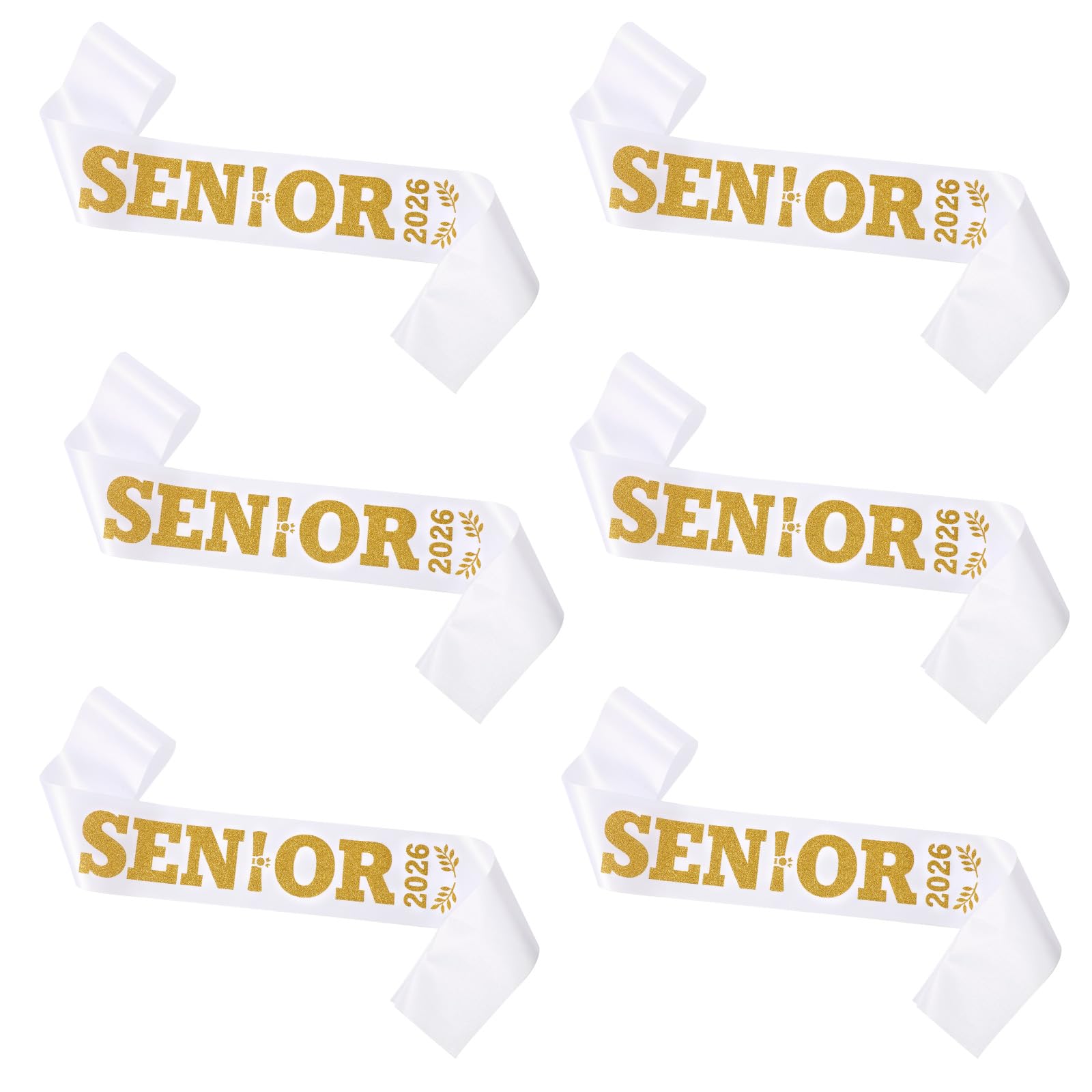 PEUTIER 6pcs Senior 2026 Sashes