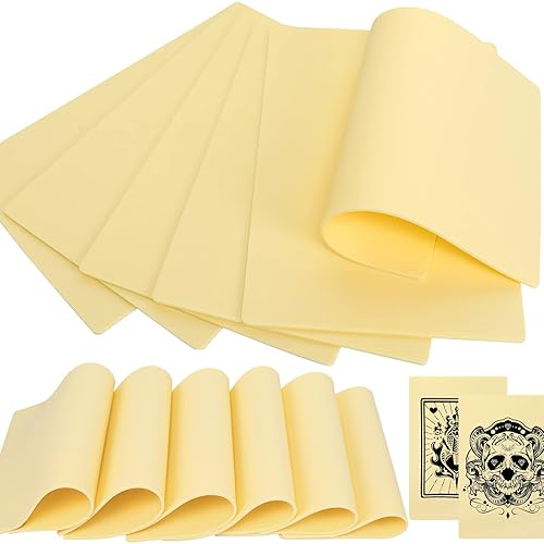 Kit de 12 piezas de piel falsa de tatuaje, 0.118 in, 12 x 8 pulgadas de grosor, tatuaje de carne para tatuajes, piel de práctica de tatuajes en