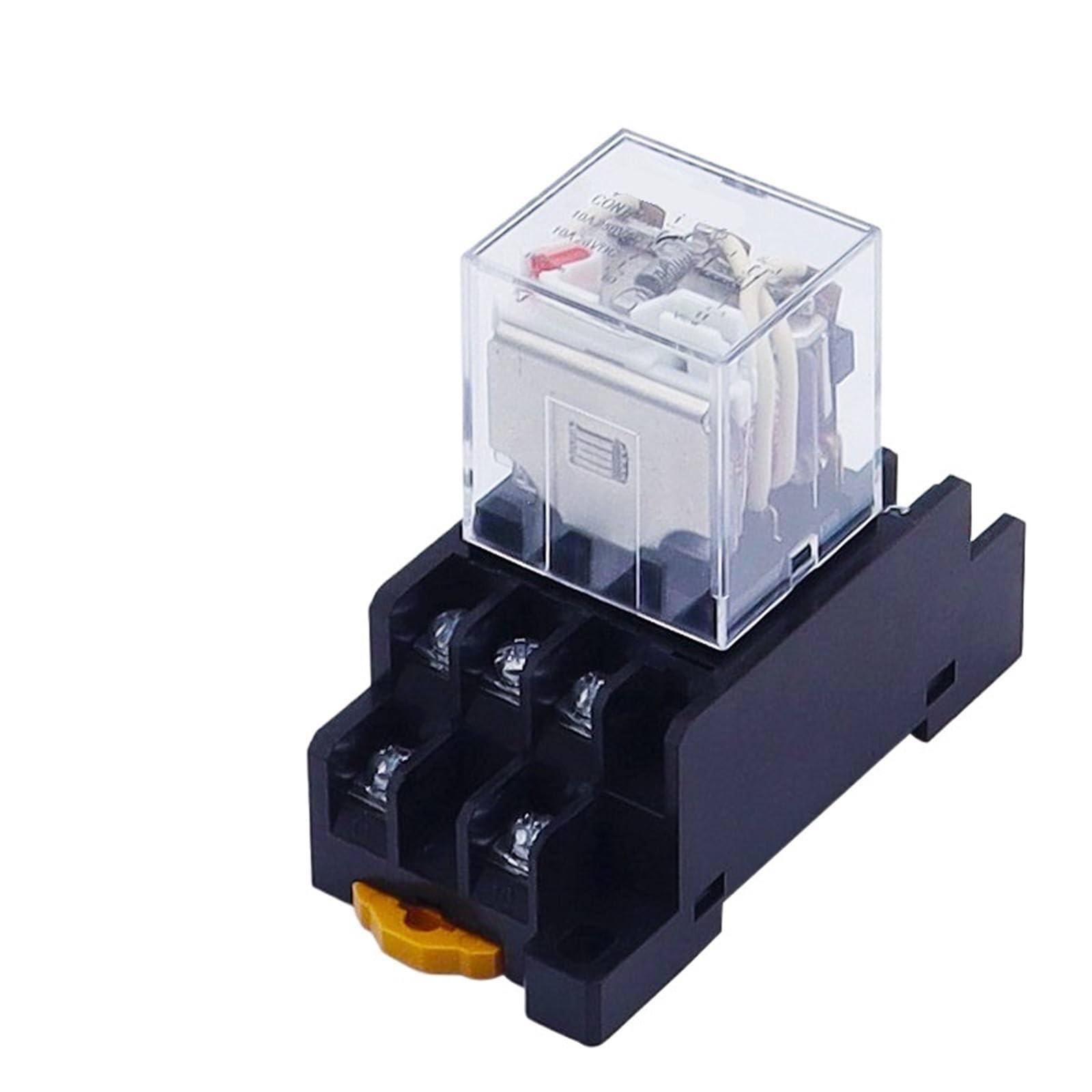 Relé intermedio LY3NJ HH63P, 10 A, microrelé electromagnético pequeño, CA/CC 12 V/24 V, CA 110 V, 220 V, 380 V, con base de zócalo de 11 pines, PTF11A(AC 12V)