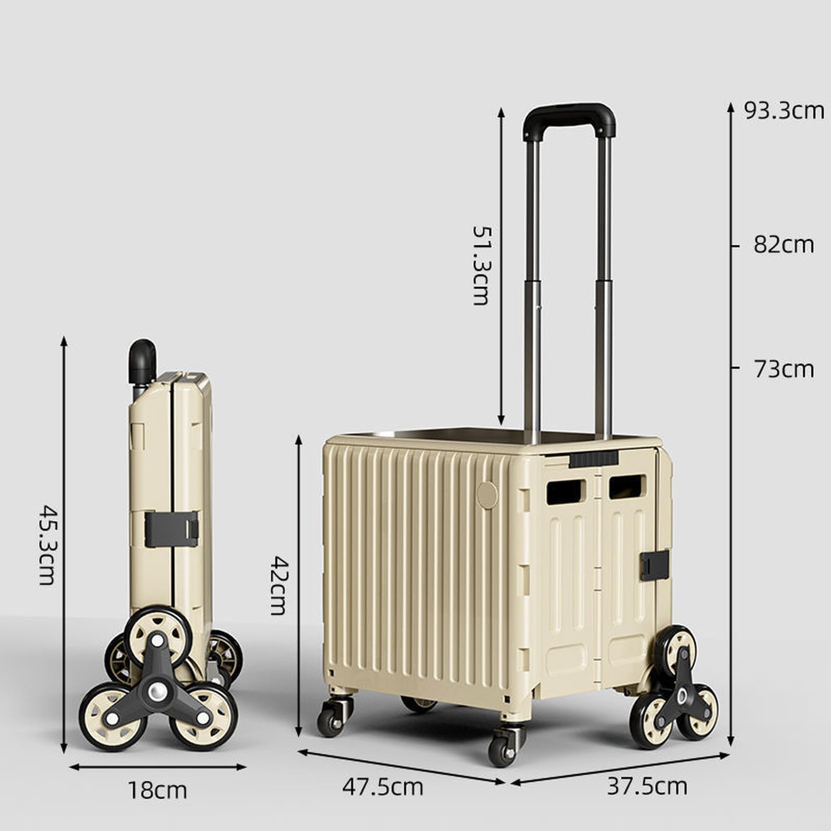 Amazon｜[LSDZW] アウトドア用 キャリーカート アプリコット