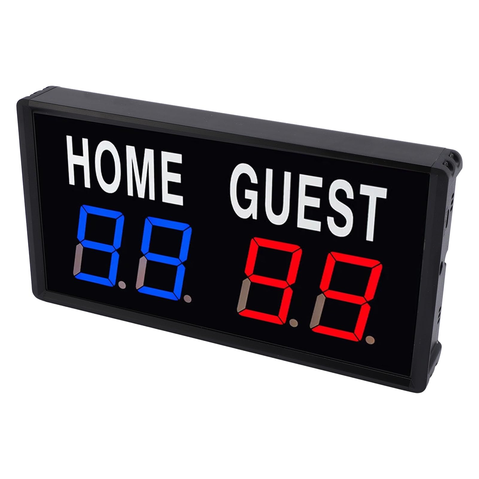 CHICIRIS Tabellone Segnapunti Digitale, Orologio Elettronico a LED con Segnapunti con Telecomando, Design Portatile per Sport di Basket e Badminton