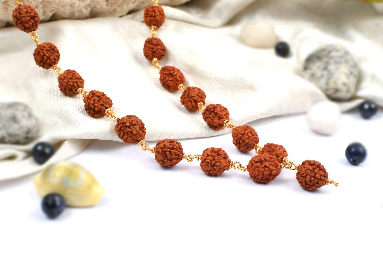 Amazon｜SitaRama ルドラークシャ・マーラー(108+1ビーズ、ワイヤー