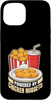 Powered By Chicken Nuggets Fried Chicken Tenders Fast Food Case for iPhone 15