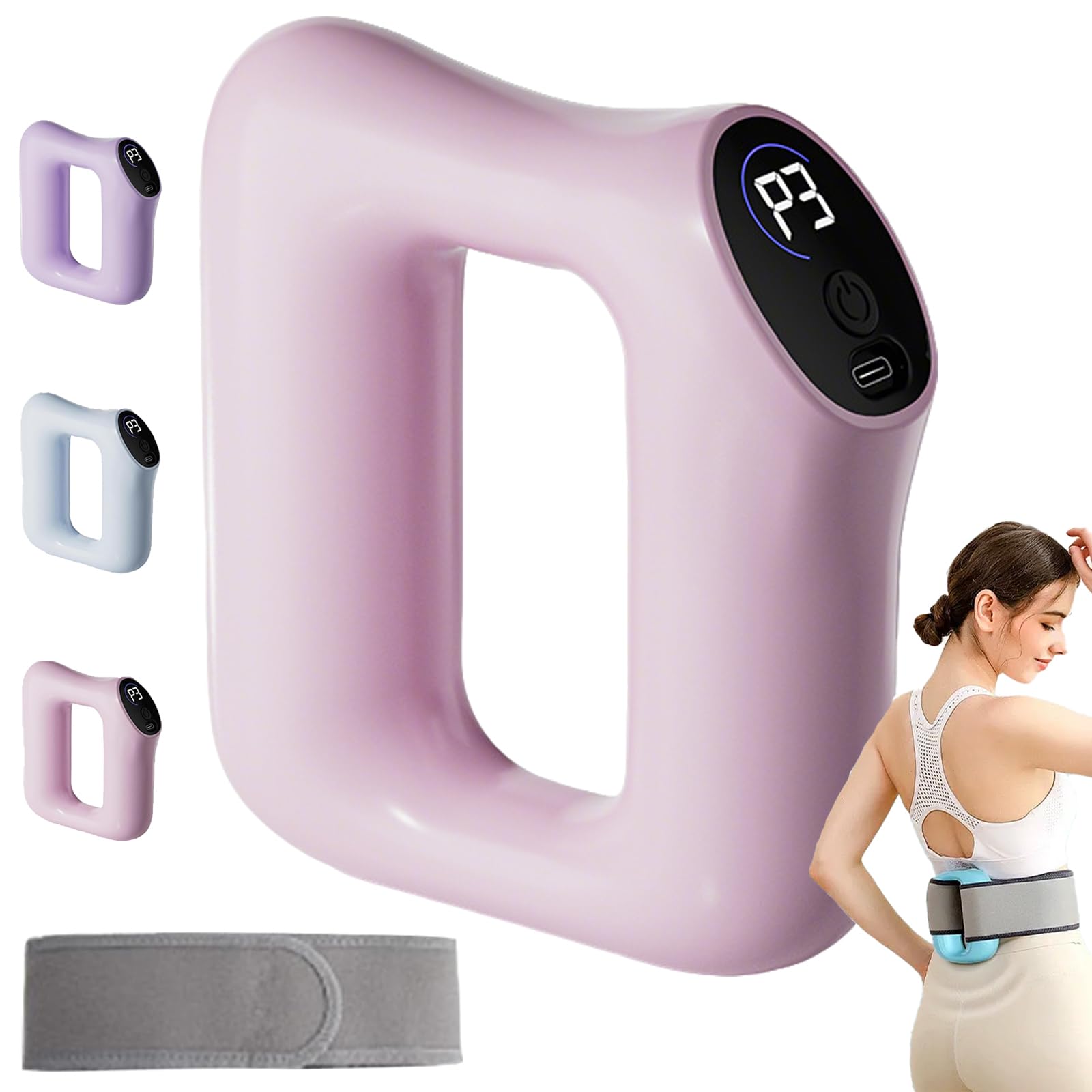 faszien gurt，massageroller mit vibration zur faszien-straffung,fasziengurt,Ganzkörper-massagering,multifunktionalganzkörper-faszienring,Tragbares Wiederaufladbares Massagegerät Für Sportler & Senioren