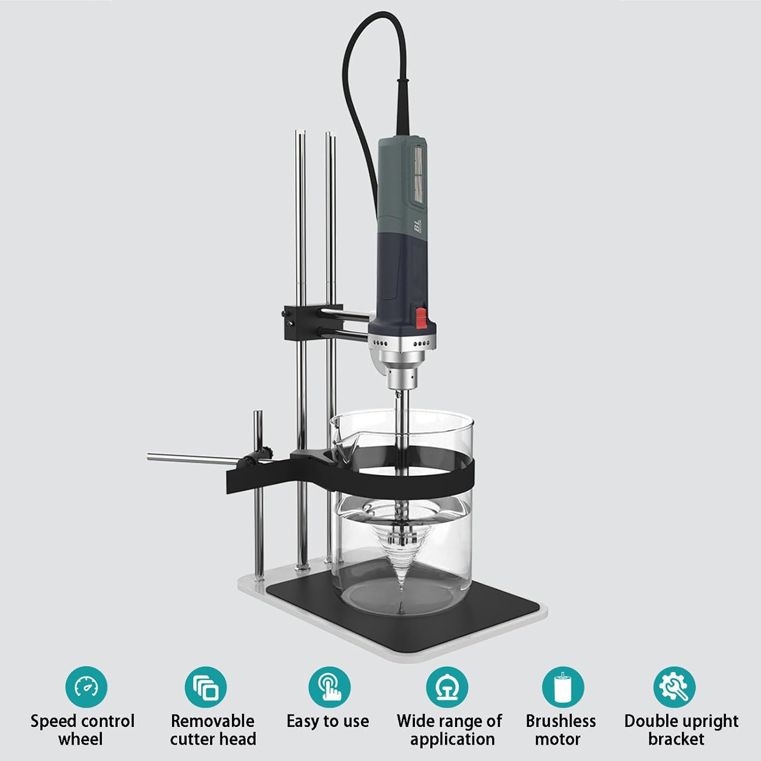 Homogeneizador de alta velocidad de 1300 W, emulsionante de laboratorio para molienda de tejidos celulares, mezclador de sonda de 25 mm + 36 mm