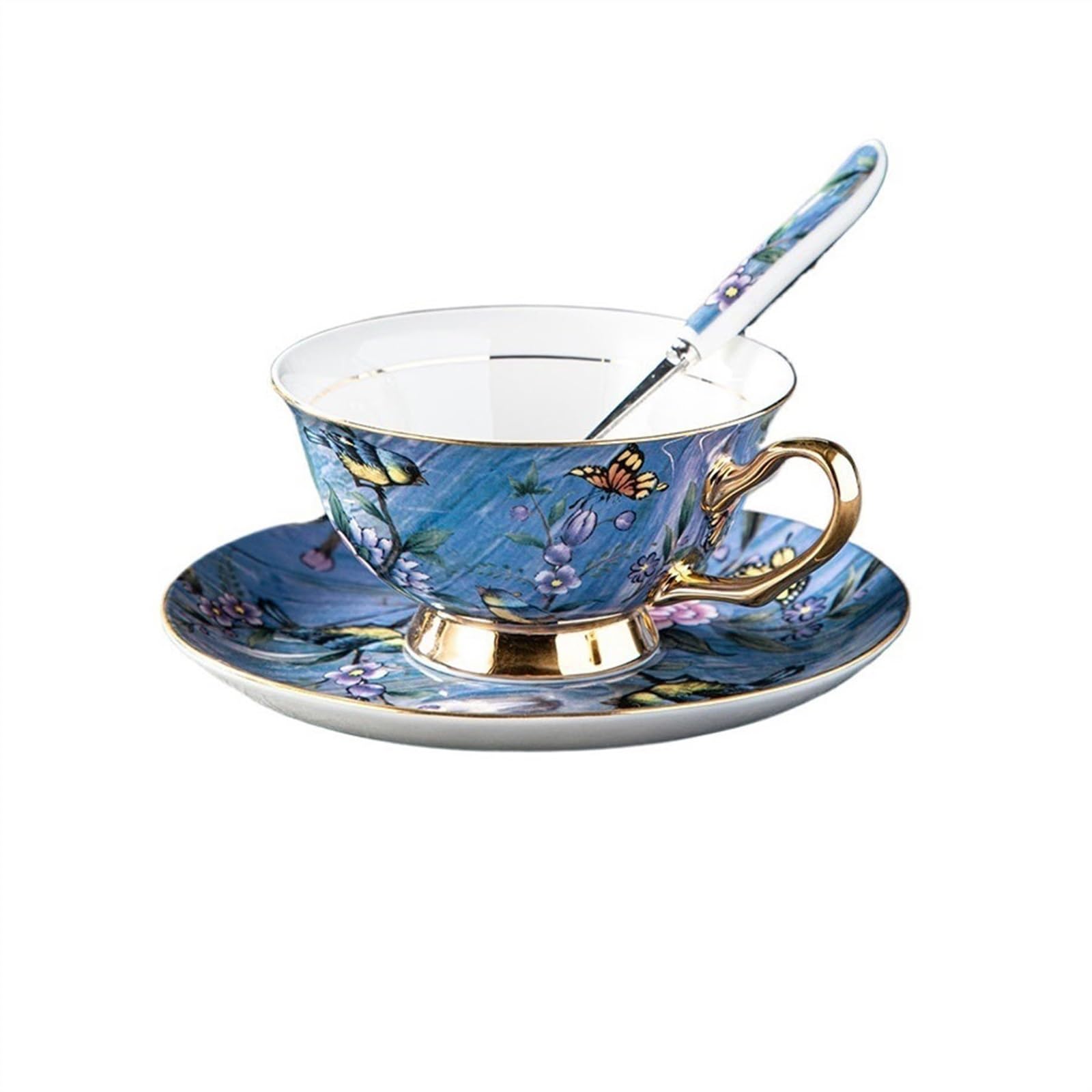 Filiżanki do herbaty, kawy i gorącej czekolady, porcelanowe filiżanki do kawy, wysokiej jakości retro ceramiczne kubki do herbaty, przenośny brytyjski popołudniowy zestaw do herbaty, filiżanki i
