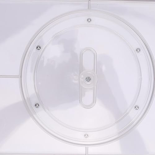 Miniatura 6 de Refrigerator Turntable Organizer, Square Clear Acrylic PET Lazy Susan Tray, 360 Rotating Fridge Caddy for Cabinet Pantry Kitchen Countertop, Food