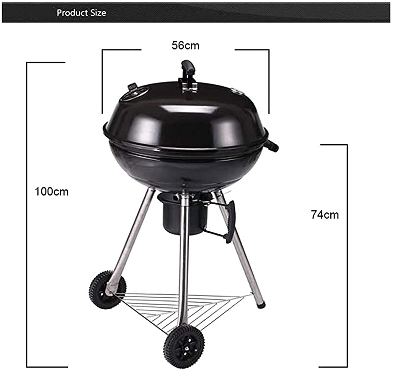 Grill Węglowy Okrągły Grill Z Kółkami Domowy Grill Węglowy Grill Na Zewnątrz Dla 5-15 Osób Grill Kempingowy