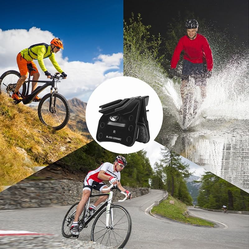 Pastillas de freno de cerámica para bicicleta compatibles con N03A N04C D02S D03S Pastillas de freno de bicicleta compatibles con M7120 M8120 M9120 (BL-05S, 10 pares)