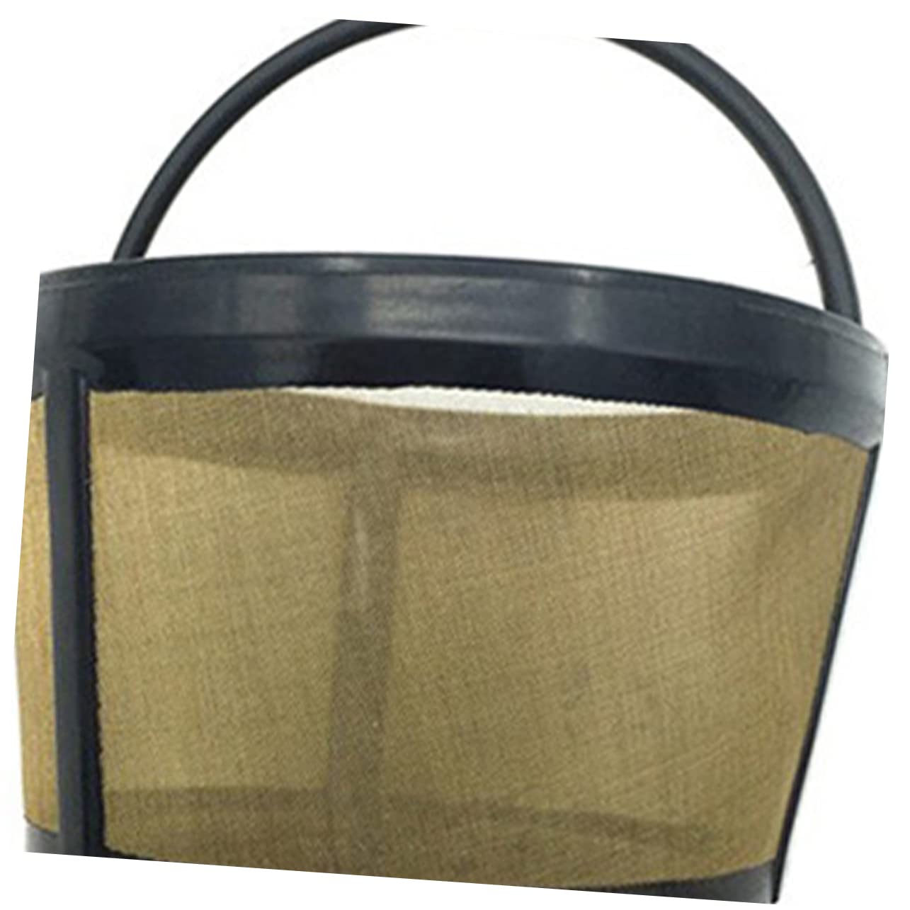 DECHOUS 2pcs Reusable Shape Coffee Filter Mesh Basket Golden for Coffeemakers Easy to Clean High Permeability Precision Filtration for Tasting Coffee
