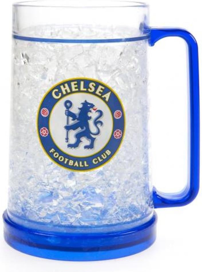 Chelsea FC Official Football Gift Plastic Freezer Tankard - A Great Christmas / Birthday Gift Idea For Men And Boys