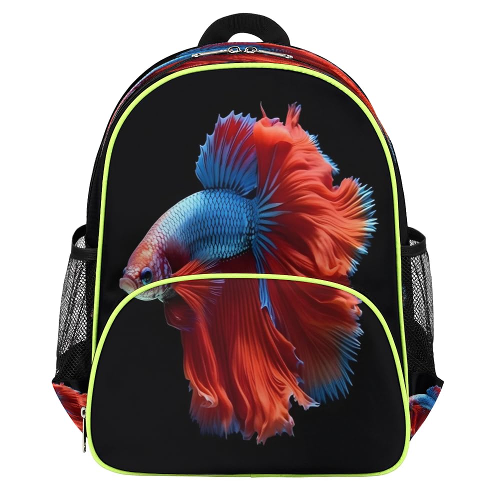 Sac à dos pour enfants poisson betta cartable scolaire fille garçon